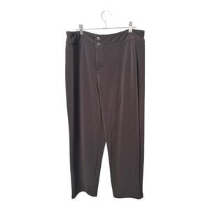 Chicos additions brown stretch dress pants size 3.5reg = us size 18 reg
